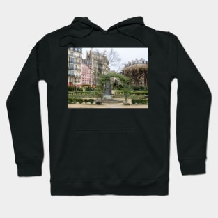 Paris Pink Building Hoodie